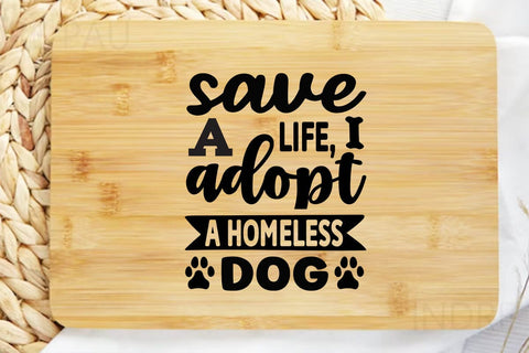 Save a life adopt a homeless dog SVG Angelina750 