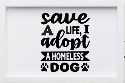 Save a life adopt a homeless dog SVG Angelina750 
