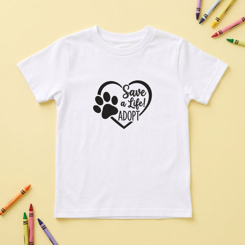Save a Life Adopt Embroidery Design – Paw Print Heart Pet Adoption Animal Rescue Machine Embroidery File Embroidery/Applique DESIGNS PatternFeed8 
