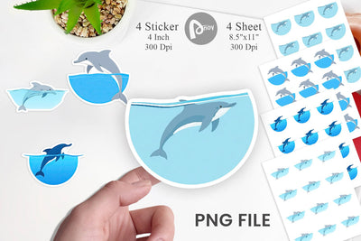 Save Ocean Sticker Sublimation artnoy 