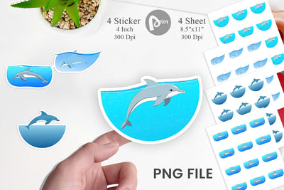 Save Ocean Sticker Sublimation artnoy 