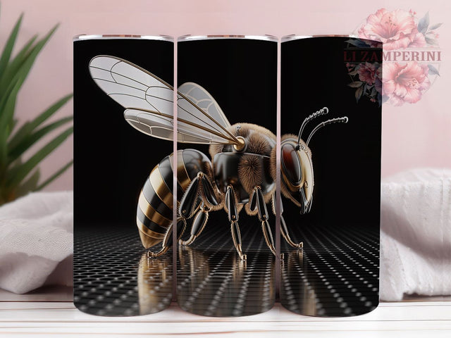 Save the Bees Honeycomb Tumbler, Honeycomb Pattern, Bumble Bee Gift, Save The Bees, Beekeeper Present, Nature Lover Cup, Insect Artwork Sublimation Li Zamperini 
