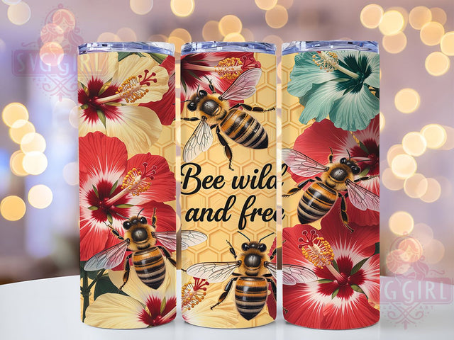Save the Bees Nature Tumbler Wrap, Save Bees Design, Nature Quote Art, Bee Keeper Cup, Garden Life Gift, Pollinator Wrap, Bee Lover Sublimation Sublimation SvggirlplusArt 