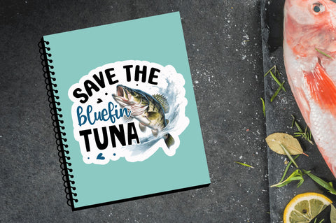 Save the bluefin Sticker Design Sublimation Regulrcrative 