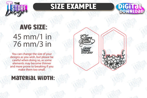 Save the Date Magnet Laser Cut Bundle | Wedding Day | Wedding Invitation | Wedding Magnet Template | CNC Files SVG The T Store Design 