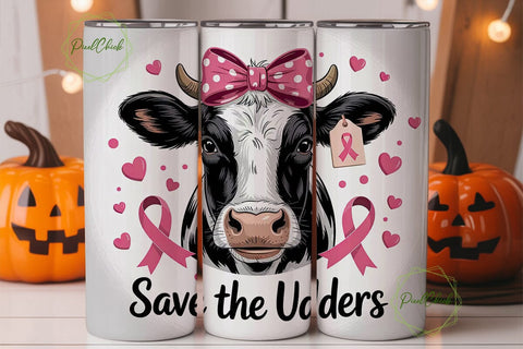 Save The Udders 20oz Tumbler Wrap Sublimation PixelChick 