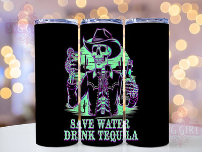 Save Water Drink Tequila Funny Tumbler, Funny Drinking Tumbler Wrap, 20oz Skinny Tumbler, Sublimation Design, Tequila Lover Gift, Margarita Tumbler Wrap, Alcohol Quote Tumbler Sublimation SvggirlplusArt 