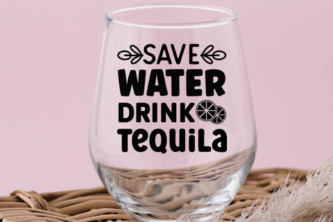 Save water drink tequila SVG Angelina750 