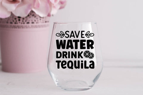 Save water drink tequila SVG Angelina750 