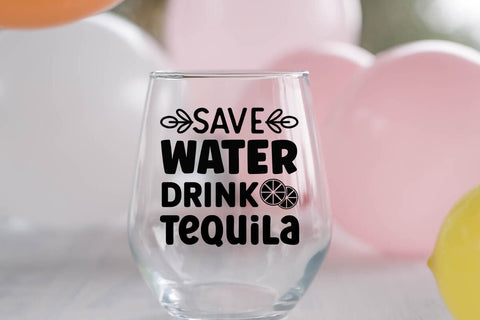 Save water drink tequila SVG Angelina750 