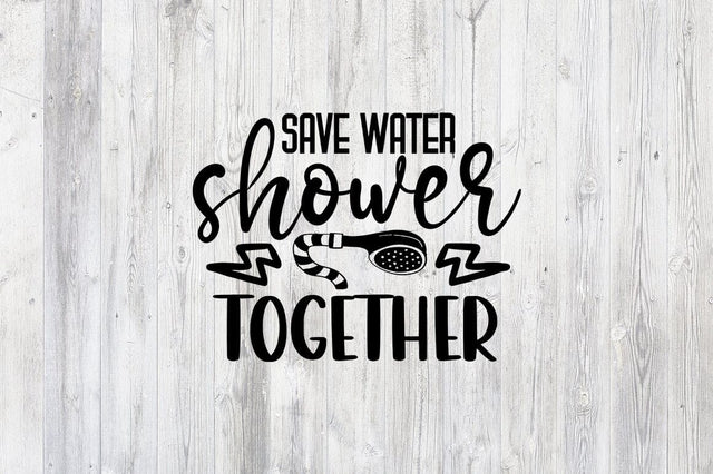 Save water shower together SVG Design SVG Designangry 