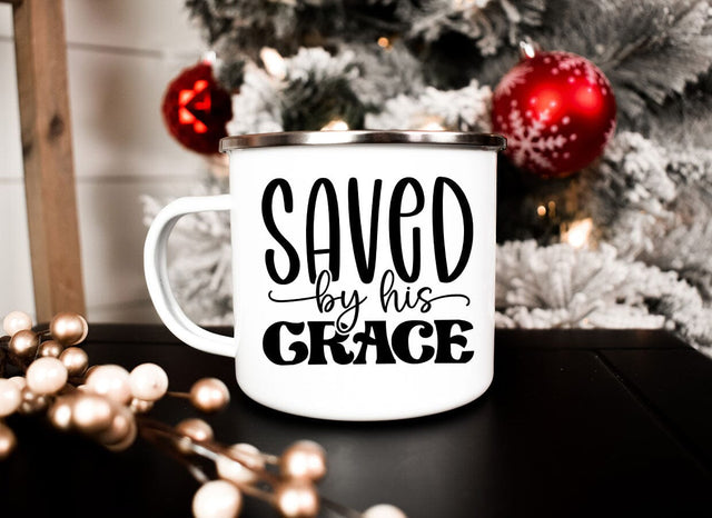 Saved by His Grace Bible Design SVG CraftingStudio 