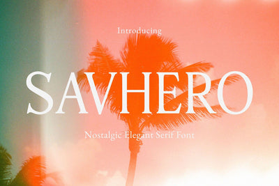 Savhero - Nostalgic Elegant Serif Font studioalmeera 