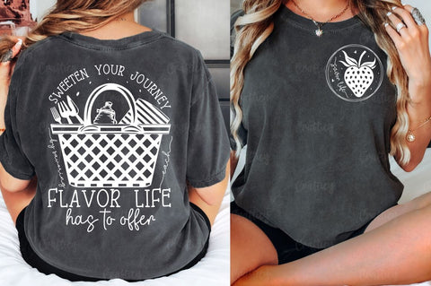 Savor life Front and Back SVG T shirt Design SVG Designangry 