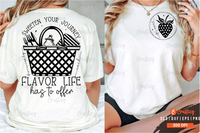 Savor life Front and Back SVG T shirt Design SVG Designangry 