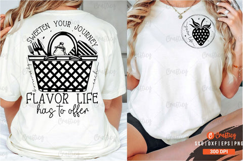 Savor life Front and Back SVG T shirt Design SVG Designangry 