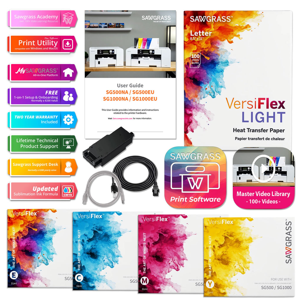 Sawgrass SG500 VersiFlex Decorating Printer and System - So Fontsy