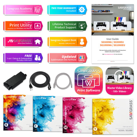 Sawgrass SG500 VersiFlex Decorating Printer and System Physical Craft Express 