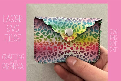 Scalloped Edge Flap Purse Laser SVG File SVG Crafting With Brenna 