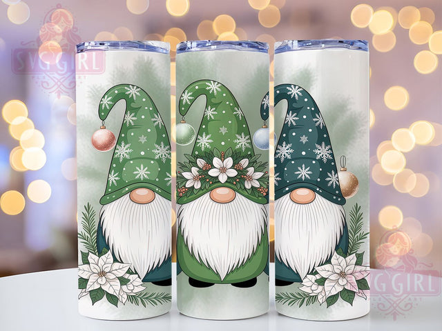 Scandinavian Christmas Gnome Tumbler, Nordic Gnome Pattern, Holiday Gnomes with Gifts, 20Oz Sublimation Wrap, Cozy Winter Gnome Art, Scandinavian Christmas Texture, Tumbler Sublimation Sublimation SvggirlplusArt 