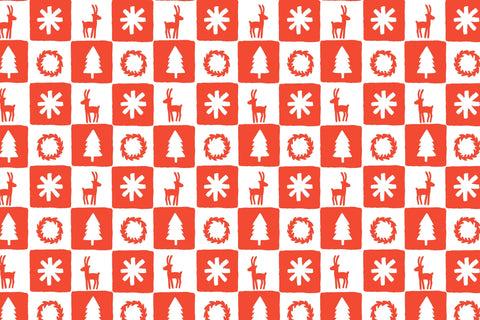 Scandinavian Christmas Seamless Patterns & Digital Papers Digital Pattern Rin Green 