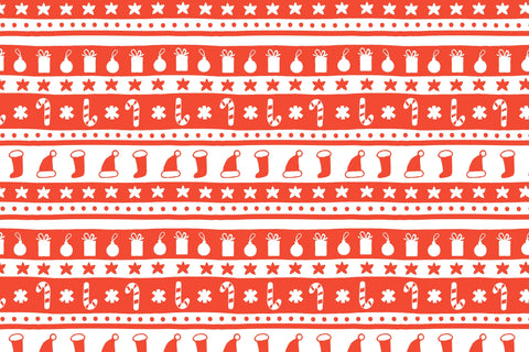 Scandinavian Christmas Seamless Patterns & Digital Papers Digital Pattern Rin Green 