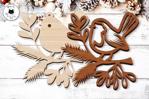 Scandinavian Folk Christmas Ornament Laser Cut SVG Ivy's Creativity House 
