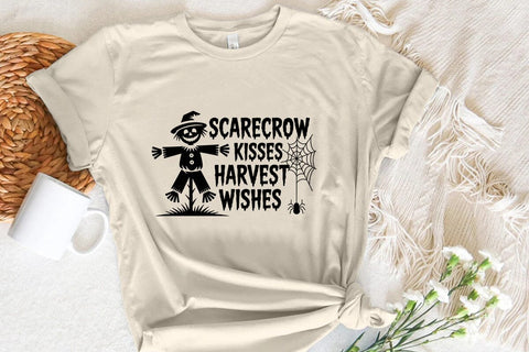 Scarecrow Kisses Harvest Wishes SVG Angelina750 