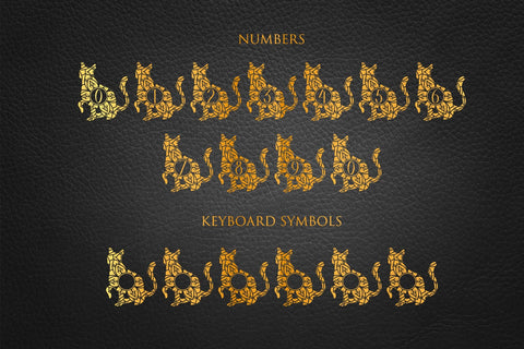 Scared Cat Mandala Monogram Font Dm Letter Studio 