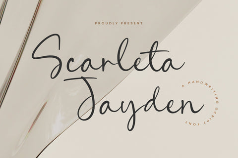 Scarleta Jayden - Handwritten Script Font Font Timur type 