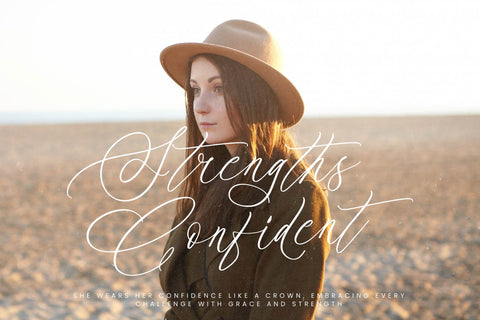 Scarletta Boutique - Handwritten Calligraphy Font Font Letterena Studios 