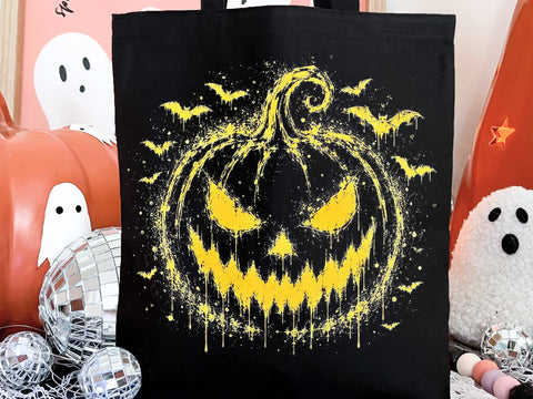 Scary Drip Pumpkin Halloween PNG Bundle SVG DesignDestine 