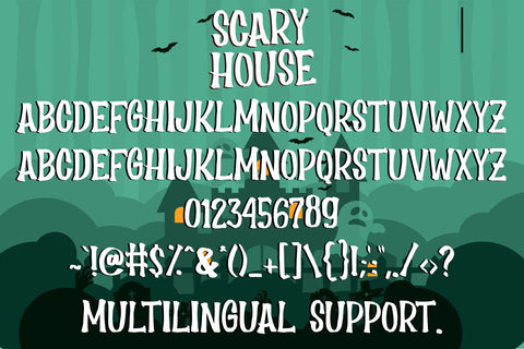Scary House Font Dm Letter Studio 