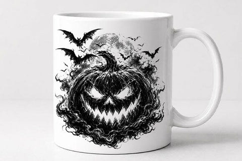Scary Jack O Lantern PNG | Gothic Halloween Digital Download SVG BillahCrafts 