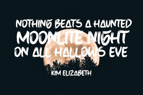 Scary Night - Handwritten Brush Font Dm Letter Studio 
