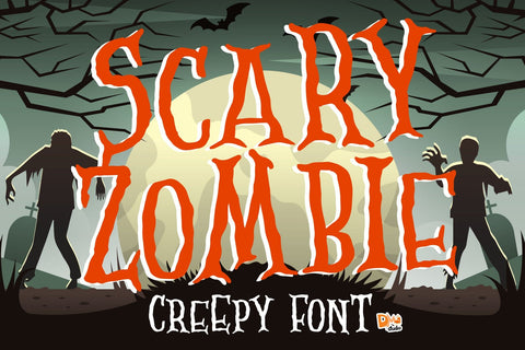Scary Zombie Font Dm Letter Studio 