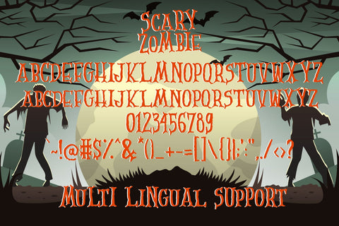 Scary Zombie Font Dm Letter Studio 