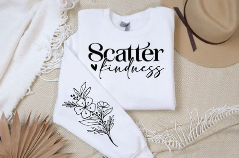 Scatter kindness Sleeve Svg Design, Positive SVG SVG Regulrcrative 