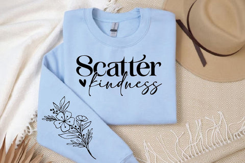 Scatter kindness Sleeve Svg Design, Positive SVG SVG Regulrcrative 