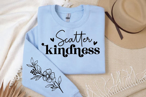 Scatter kindness Sleeve Svg Design, Positive svg SVG Regulrcrative 