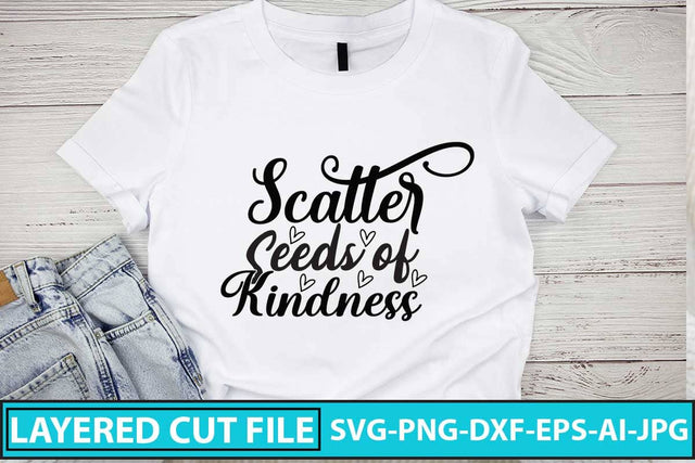 Scatter Seeds of Kindness SVG Cut File SVG Syaman 