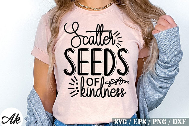Scatter Seeds Of Kindness SVG Design SVG akazaddesign 