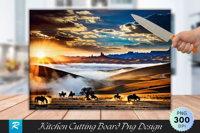 Scenery Cutting Board PNG Design Sublimation Regulrcrative 