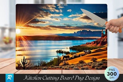 Scenery Cutting Board PNG Design Sublimation Regulrcrative 