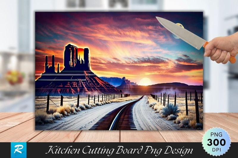 Scenery Cutting Board Sublimation Regulrcrative 