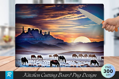 Scenery Cutting Board Sublimation Regulrcrative 