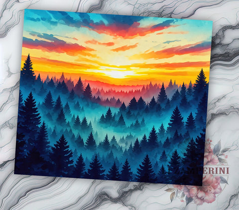 Scenic Landscape Nature 20oz Tumbler, Landscape Tumbler, Scenic Tumbler, Sublimation Wrap, 20oz Tumbler, Outdoor Decor, Nature Lover Gift Sublimation Li Zamperini 