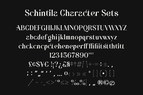 Schintila - Ligature Serif Font studioalmeera 