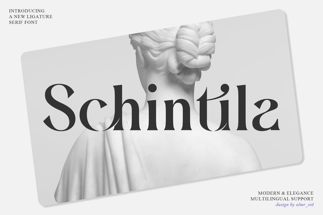 Schintila - Ligature Serif Font studioalmeera 