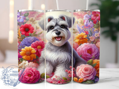 Schnauzer Dog Mom Tumbler, Dog Lover Wrap, Cute Schnauzer Cup, 20oz Sublimation Wrap, Stylish Dog Mom Design Tumbler, Artistic Schnauzer Cup, Pet Lover Theme Wrap Sublimation ToriDesigns 